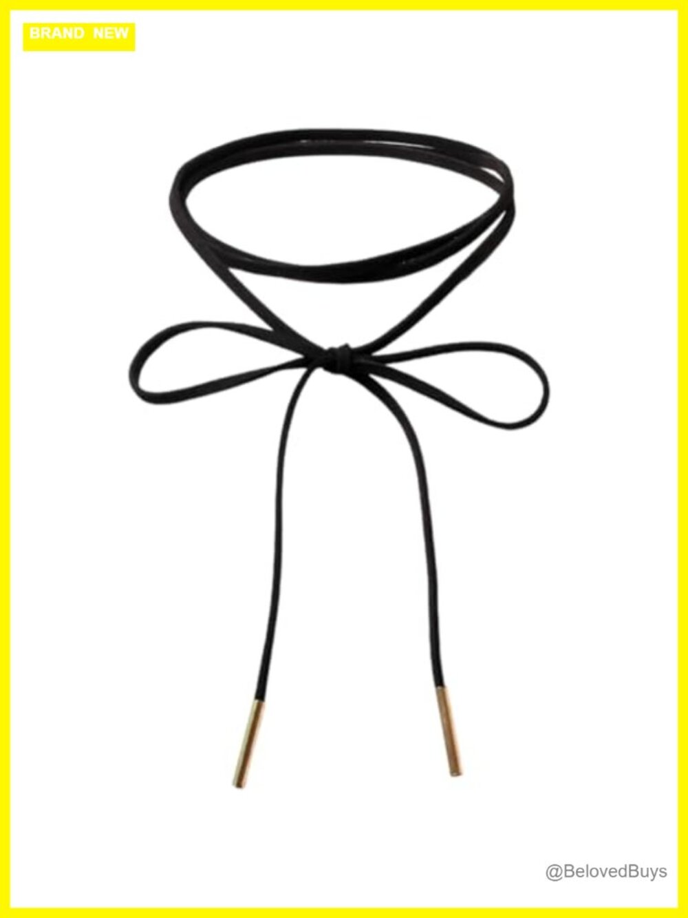 Faux Suede Thin Choker Necklace Adjustable PU Leather Cord Tie Neck Chain
